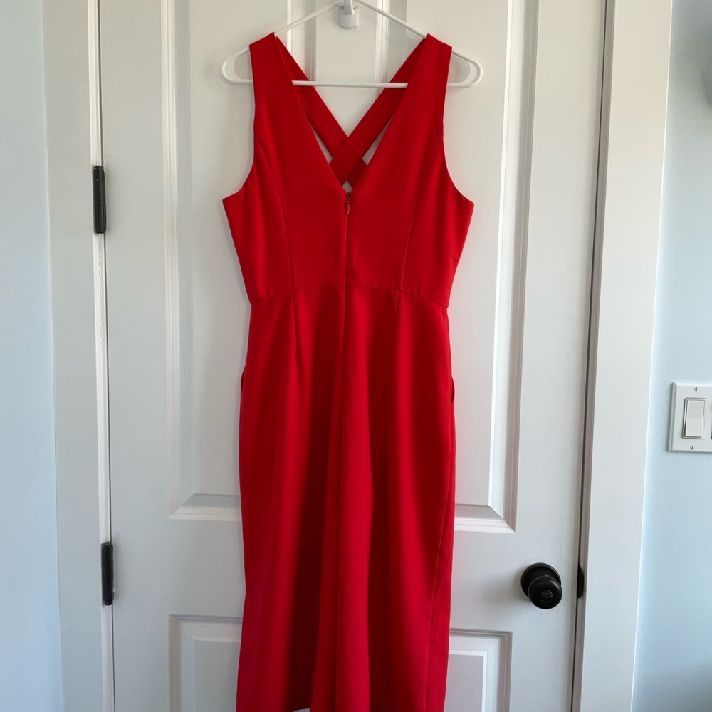 Adelyn Rae Red Cocktail Romper - Picture 7 of 9